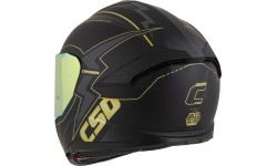 Motorcycle Helmet Cassida Integral GT 2.1 Flash Matte Black/Metallic Gold/Dark Gray