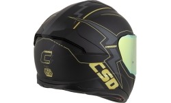Motorcycle Helmet Cassida Integral GT 2.1 Flash Matte Black/Metallic Gold/Dark Gray