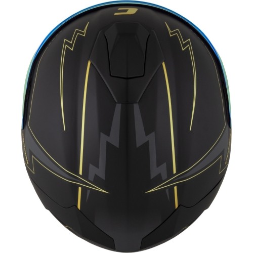 Motorcycle Helmet Cassida Integral GT 2.1 Flash Matte Black/Metallic Gold/Dark Gray
