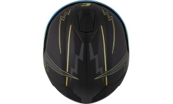 Motorcycle Helmet Cassida Integral GT 2.1 Flash Matte Black/Metallic Gold/Dark Gray