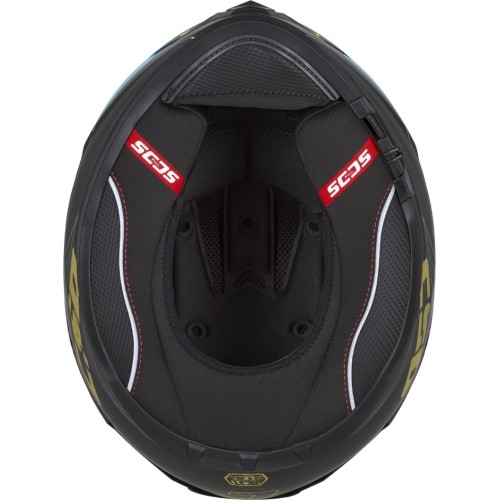Motorcycle Helmet Cassida Integral GT 2.1 Flash Matte Black/Metallic Gold/Dark Gray