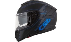 Motorcycle Helmet Cassida Integral GT 2.1 Flash Matte Black/Metallic Blue/Dark Gray