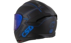 Motorcycle Helmet Cassida Integral GT 2.1 Flash Matte Black/Metallic Blue/Dark Gray