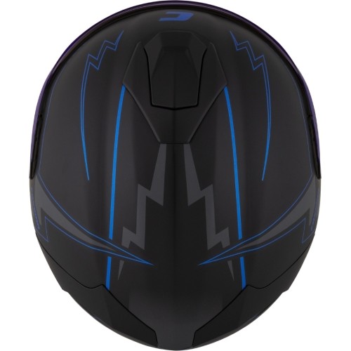 Motorcycle Helmet Cassida Integral GT 2.1 Flash Matte Black/Metallic Blue/Dark Gray