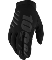 Men’s Motocross Gloves 100% Brisker Black - Black