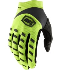 Motocross Gloves 100% Airmatic Yellow/Black - Yellow/black