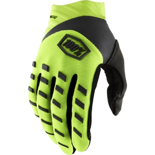 Motocross Gloves 100% Airmatic Yellow/Black - Yellow/black