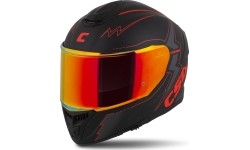 Motorcycle Helmet Cassida Integral GT 2.1 Flash Matte Black/Metallic Red/Dark Gray