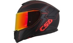Motorcycle Helmet Cassida Integral GT 2.1 Flash Matte Black/Metallic Red/Dark Gray