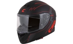 Motorcycle Helmet Cassida Integral GT 2.1 Flash Matte Black/Metallic Red/Dark Gray