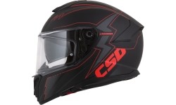 Motorcycle Helmet Cassida Integral GT 2.1 Flash Matte Black/Metallic Red/Dark Gray