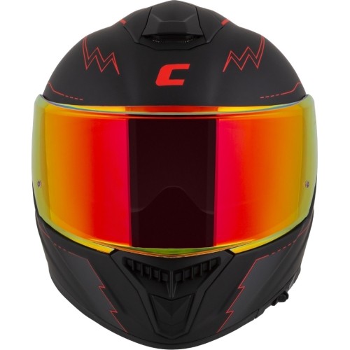 Motorcycle Helmet Cassida Integral GT 2.1 Flash Matte Black/Metallic Red/Dark Gray