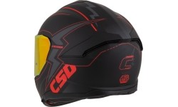 Motorcycle Helmet Cassida Integral GT 2.1 Flash Matte Black/Metallic Red/Dark Gray