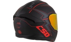 Motorcycle Helmet Cassida Integral GT 2.1 Flash Matte Black/Metallic Red/Dark Gray