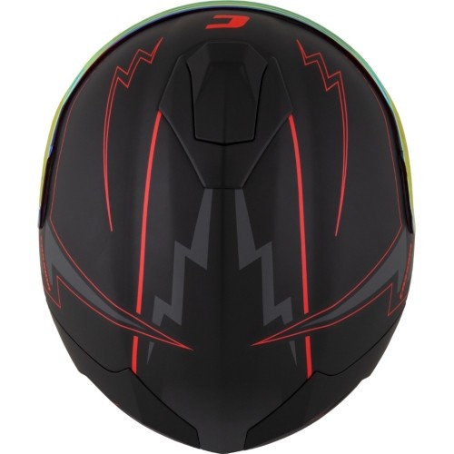 Motorcycle Helmet Cassida Integral GT 2.1 Flash Matte Black/Metallic Red/Dark Gray