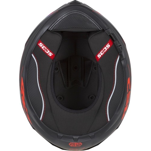 Motorcycle Helmet Cassida Integral GT 2.1 Flash Matte Black/Metallic Red/Dark Gray
