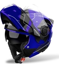 Flip-Up Motorcycle Helmet AIROH SPECKTRE Groove P/J Glossy Blue