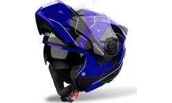 Flip-Up Motorcycle Helmet AIROH SPECKTRE Groove P/J Glossy Blue