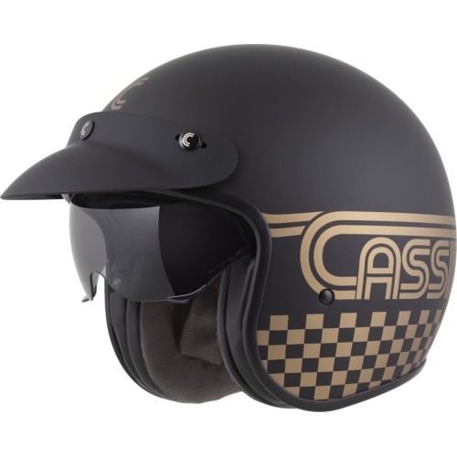 Motorcycle Helmet Cassida Oxygen Rondo 2.0 Matte Black/Gold