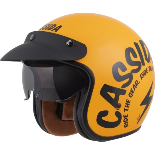 Motorcycle Helmet Cassida Oxygen Gear 2.0 Yellow/Black 2025