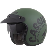 Motorcycle Helmet Cassida Oxygen Gear 2.0 Matte Green/Black 2025