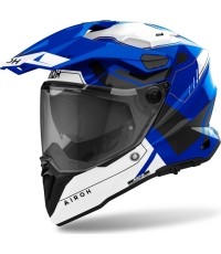 Motorcycle Helmet Airoh Commander 2 Reveal Glossy Blue
