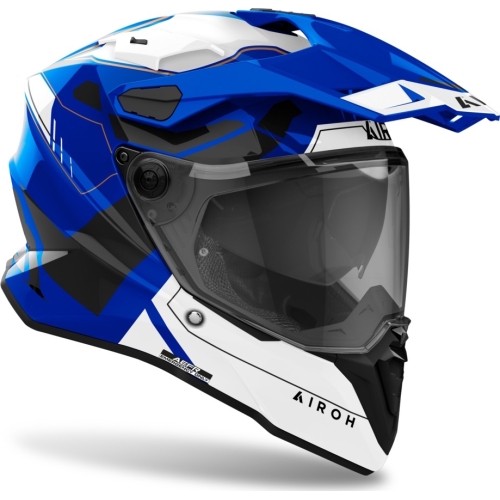 Motorcycle Helmet Airoh Commander 2 Reveal Glossy Blue