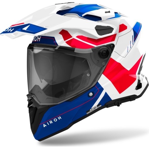 Kask motocyklowy Airoh Commander 2 Reveal błyszczący niebieski/czerwony