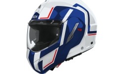 Flip-Up Motorcycle Helmet AIROH MATHISSE 2 Genius P/J Glossy Blue-Red