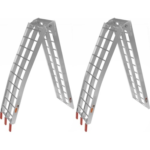 Wide Folding Aluminum Motorcycle Loading Ramp Q-TECH 1 Pair