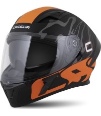 Motorcycle Helmet Cassida Orbit Multivers Matte Black/Orange/Gray/White