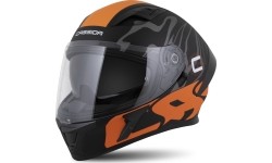 Motorcycle Helmet Cassida Orbit Multivers Matte Black/Orange/Gray/White
