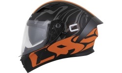 Motorcycle Helmet Cassida Orbit Multivers Matte Black/Orange/Gray/White