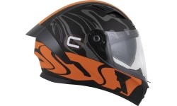 Motorcycle Helmet Cassida Orbit Multivers Matte Black/Orange/Gray/White