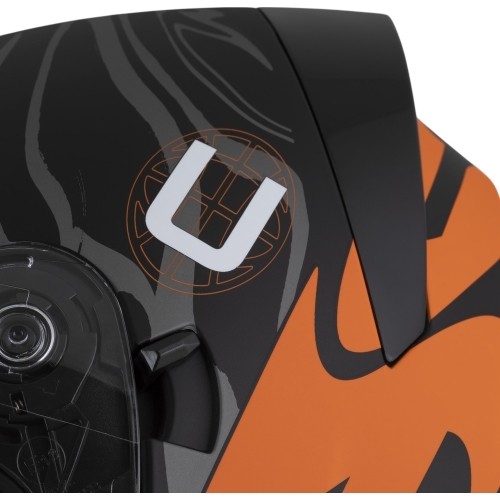 Motorcycle Helmet Cassida Orbit Multivers Matte Black/Orange/Gray/White