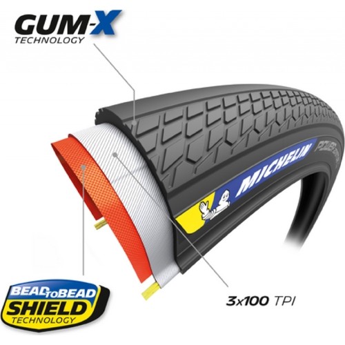 Padanga Michelin Power Adventure Classic - Competition Line 700 x 42C (42-622) // sulankstoma, bekamerinė