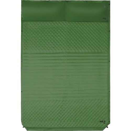 NC4060 GREEN DOUBLE SELF-INFLATING MAT WITH PILLOW NILS CAMP