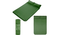 NC4060 GREEN DOUBLE SELF-INFLATING MAT WITH PILLOW NILS CAMP