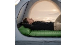 NC4060 GREEN DOUBLE SELF-INFLATING MAT WITH PILLOW NILS CAMP