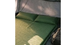 NC4060 GREEN DOUBLE SELF-INFLATING MAT WITH PILLOW NILS CAMP