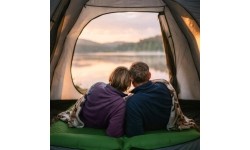 NC4060 GREEN DOUBLE SELF-INFLATING MAT WITH PILLOW NILS CAMP