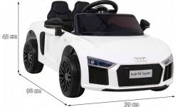 Pojazd elektryczny Audi R8, biały
