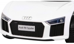 Pojazd elektryczny Audi R8, biały