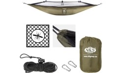 Hamak z moskitierą Nils Camp NC3116, zielony