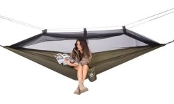 Hamak z moskitierą Nils Camp NC3116, zielony