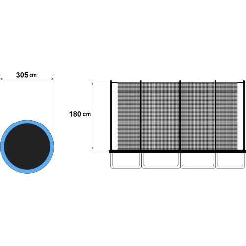 Siatka ochronna do trampoliny ModernHome - 305 cm