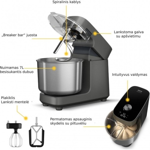 Trzepaczka kuchenna Ooni Halo Pro Charcoal Grey