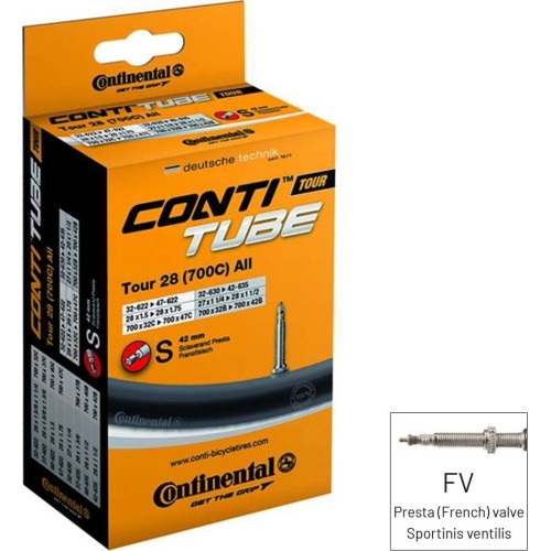 Dętka rowerowa Continental MTB 29 28/29" x 1.75/2.5" (47/62-622), FV 42 mm