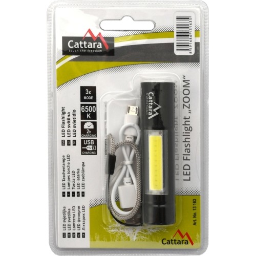 Latarka LED Cattara ZOOM 120 lm, akumulatorowa