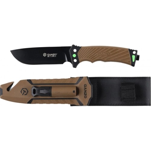Nóż z ostrzem stałym Ganzo G8012V2-DY flintlock